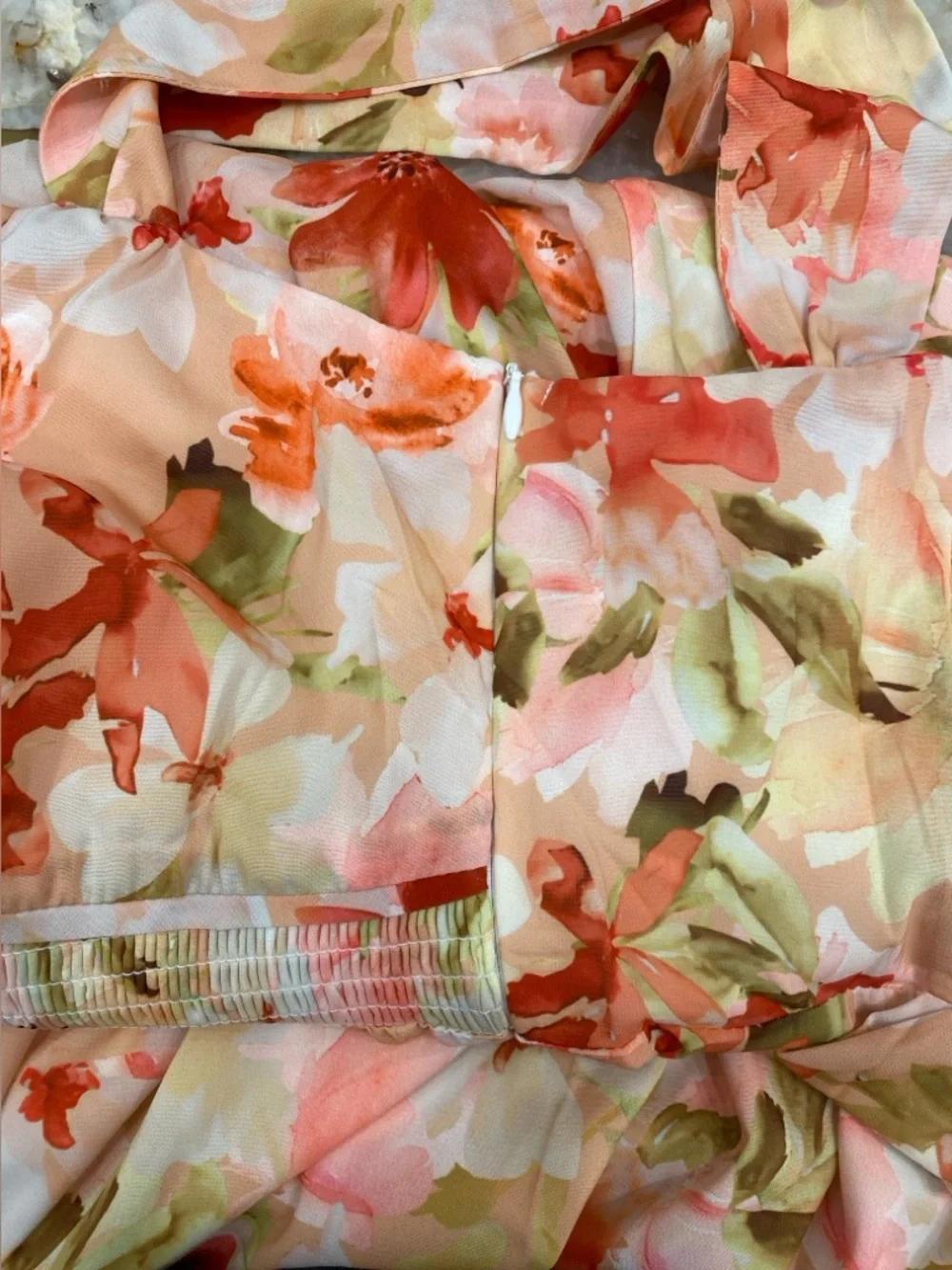 Grace Karin floral off shoulder maxi dress size L NWT - Picture 7 of 10